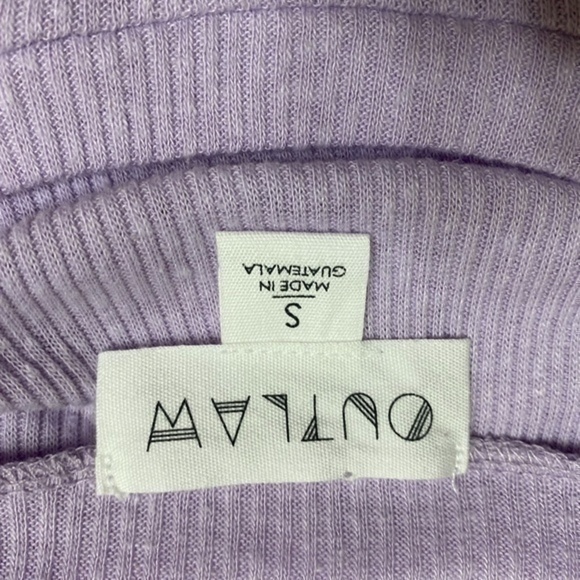 Outlaw Cropped Ribbed Top Size Small - Picture 3 of 7